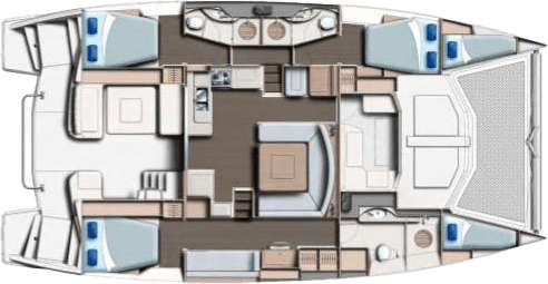 Leopard 48 deck layout