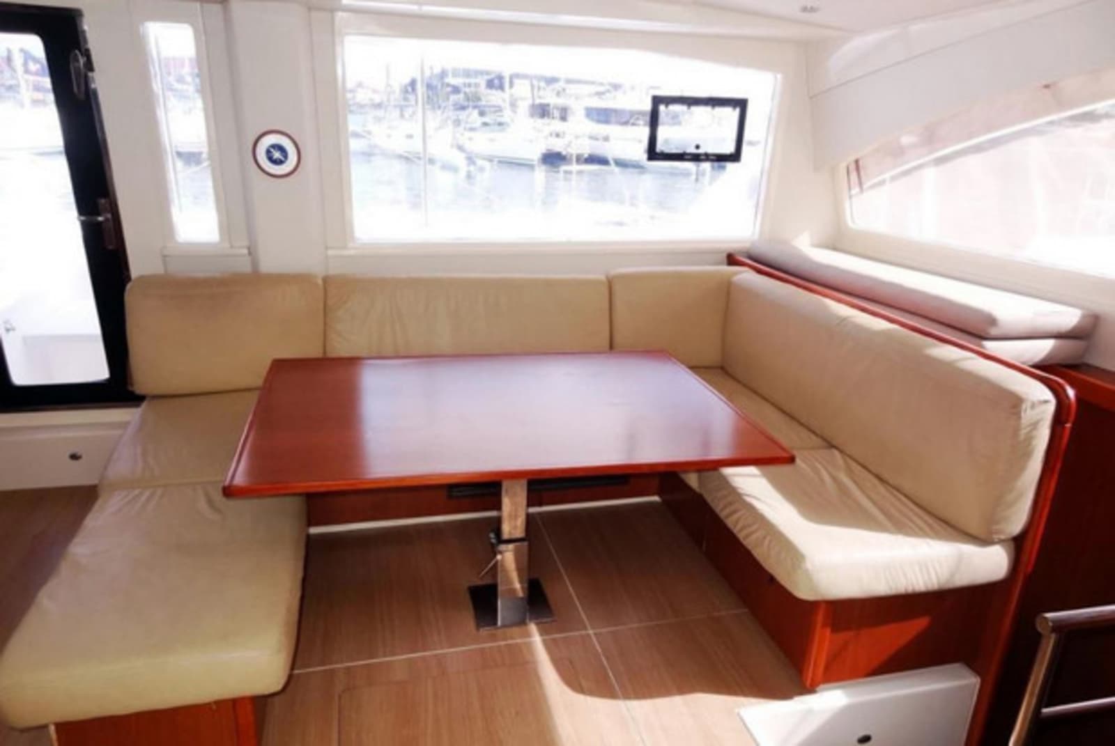Saloon seating and galley